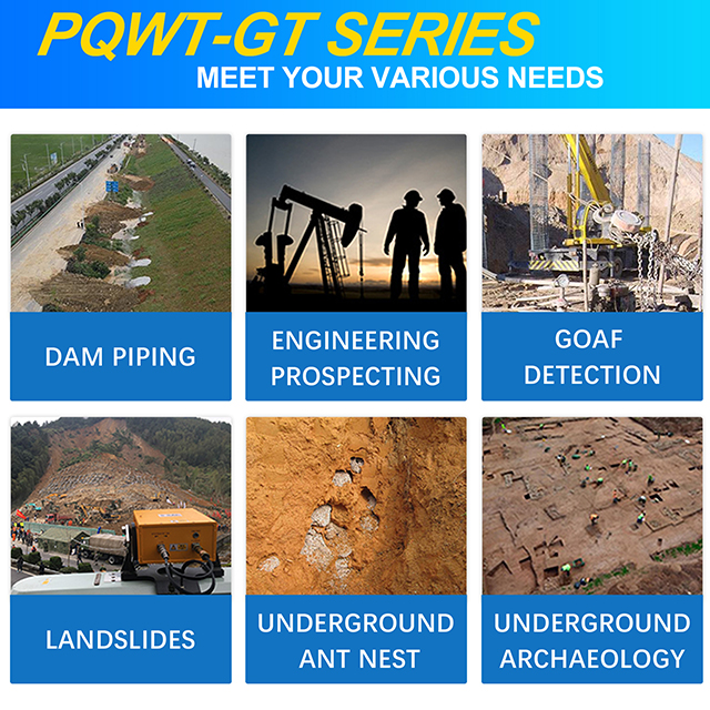 PQWT-GT2000A Under Ground Deep Water Well Drilling 500m/1000m/1500m/2000m 3D Auto Map Analysis Fast Detect Ground Water Detector