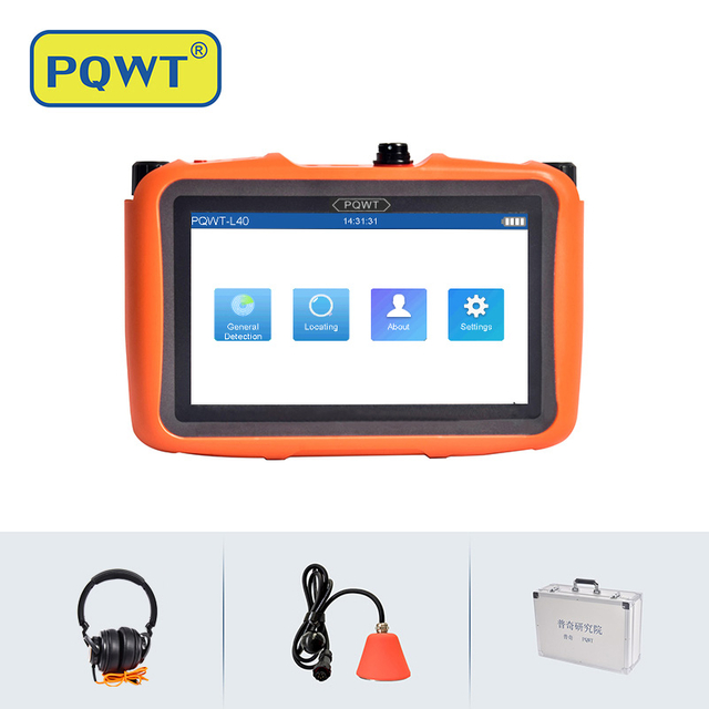 PQWT L40 Water Pipeline Leak Detector Plumber Leakage Detection Machine Water Pipes Repair Tools